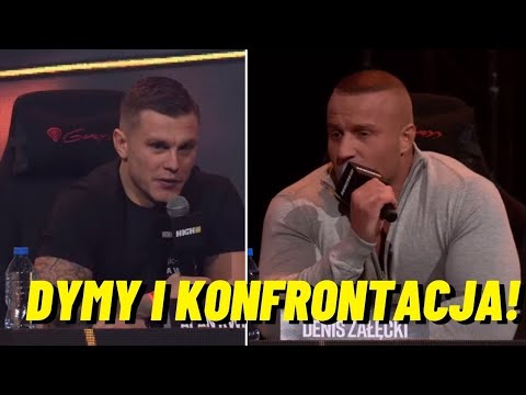 ALAN KWIECIŃSKI VS DENIS ZAŁĘCKI  - DYMY I KONFRONTACJA NA KONFERENCJI HIGH LEAGUE 2 HOT