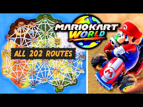 Mario Kart World - All 202 Routes Between Tracks (Intermission Courses)