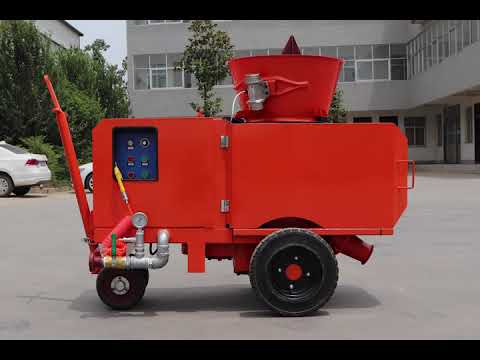 Refractory dry gunning machine for refractory installation
