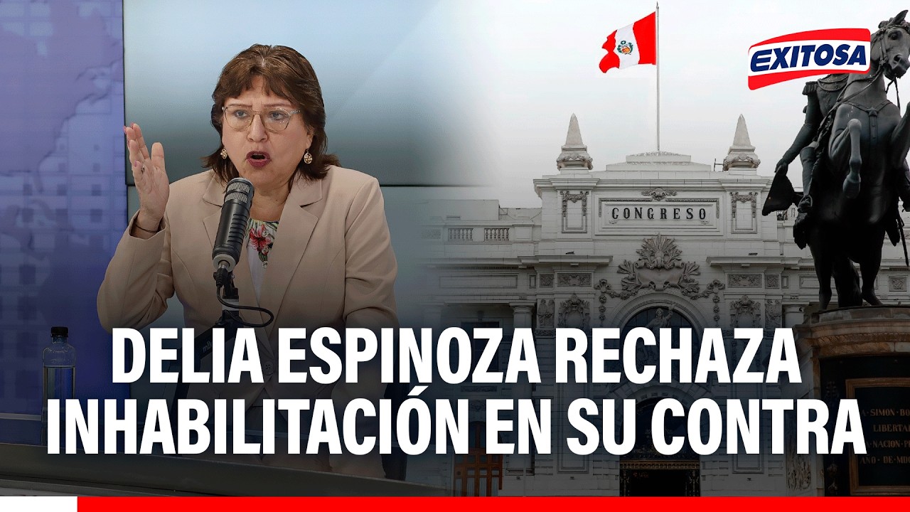 🔴🔵 Delia Espinoza rechaza la nueva inhabilitación del Congreso en su contra