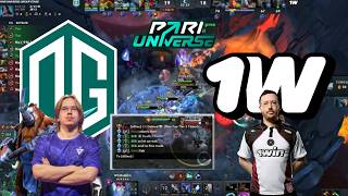 OG vs 1Win Game 1 and 2 highlights - PariUniverse - Eng Commentator