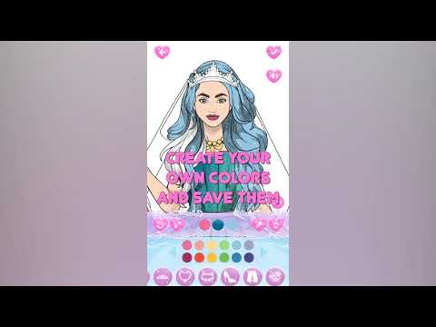 Wedding Coloring Dress Up Game Video