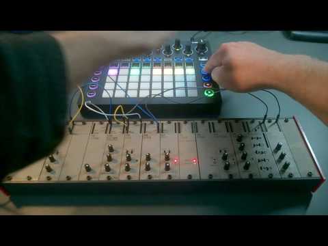 AE modular Demo MIDI Sync with Novation CIRCUIT
