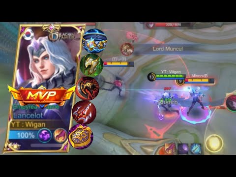 THE BEST COMBINATION BUILD LANCELOT SEMITANK🔥 | TOP GLOBAL LANCELOT 2023 - Mobile Legends