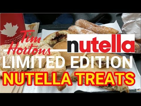 NEW! Tim Hortons LIMITED EDITION Nutella Treats November 2019