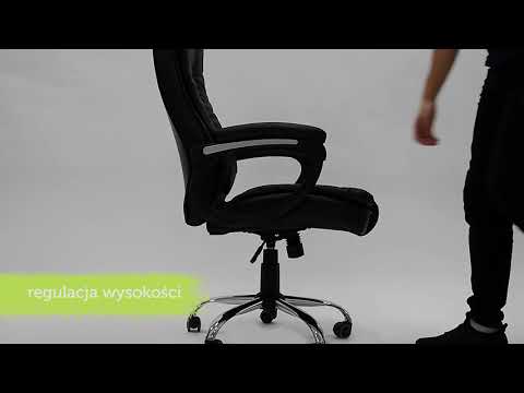 Skórzany fotel biurowy nada biznesowej elegancji. Krzesło z ergonomicznie wyprofilowanym siedziskiem