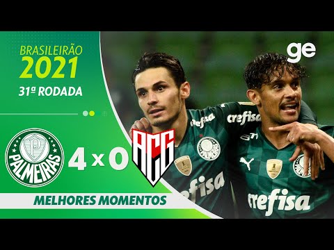 Gols e lances de Palmeiras x Atlético-GO