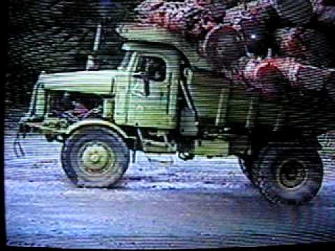 ROCK TRUCK 1954 EUCLID, PART 2, HAULING LOGS!