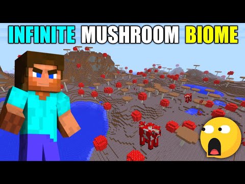 Infinite Mushroom Biome | Minecraft #shorts