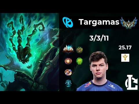 Thresh SUPPORT - KC Targamas | Patch 25.17 EUW Challenger