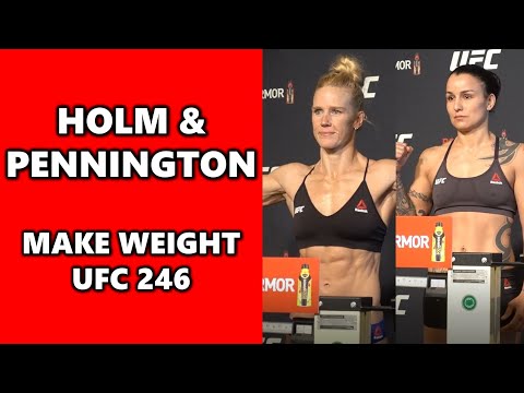 Holm & Pennington On Weight For UFC 236