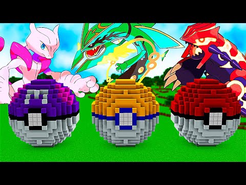 NÃO ESCOLHA A POKEBOLA DE MEGA LENDÁRIO ERRADA NO MINECRAFT (Pokémon)