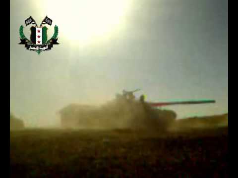 مقطع مسرب من هاتف عنصر من قوات النظام في حاجز برج السيرياتل في شاعر في ريف حمص بعد السيطرة عليه من قبل ألوية الأنصار