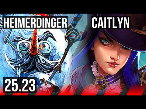 HEIMERDINGER vs CAITLYN (TOP) | 10/1/5, Legendary, 700+ games | KR Master | 25.23