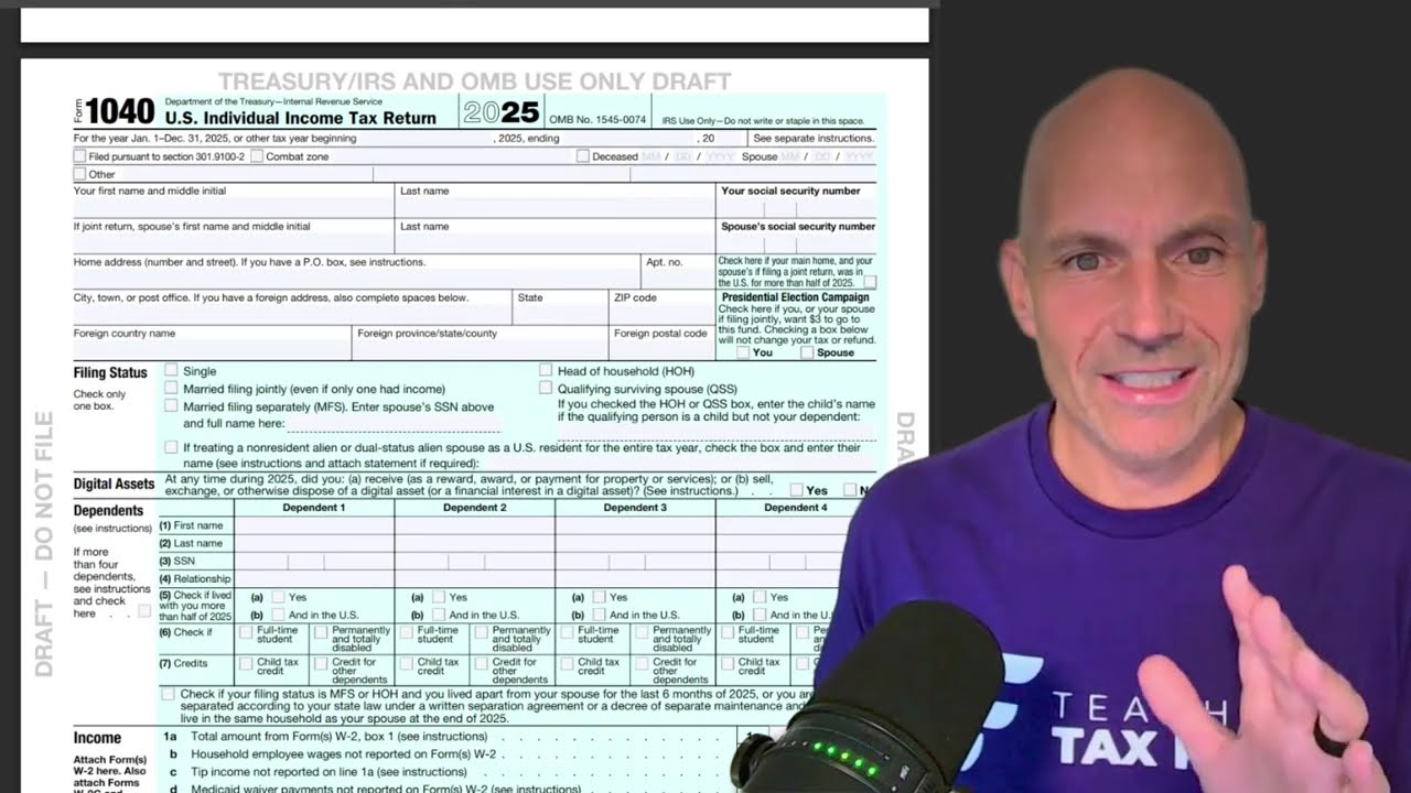 2025 IRS Form 1040 Draft: Big Changes & OB3 Deductions You Need to Know