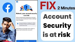Fix Your account security is at risk Facebook | we