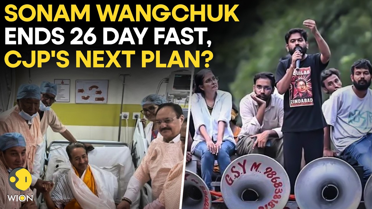 CJP Protest LIVE: Sonam Wangchuk Ends 26-Day Long Hunger Strike; CJP Reveals Next Plan | WION