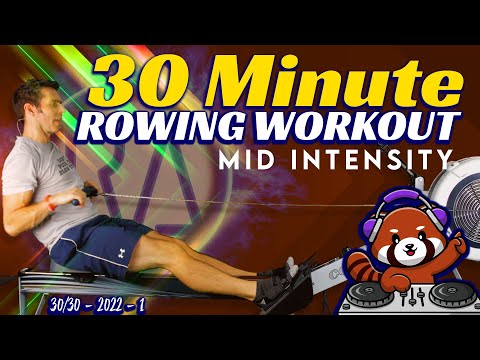 30 Minute RowAlong - Medium Intensity - WITH MUSIC!  - 1