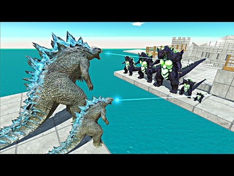 Godzilla 2014 vs Super Godzilla - Animal Revolt Battle Simulator
