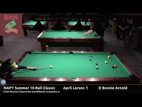 April Larson vs Bonnie Arnold - NAPT 2016 Summer 10-Ball Classic