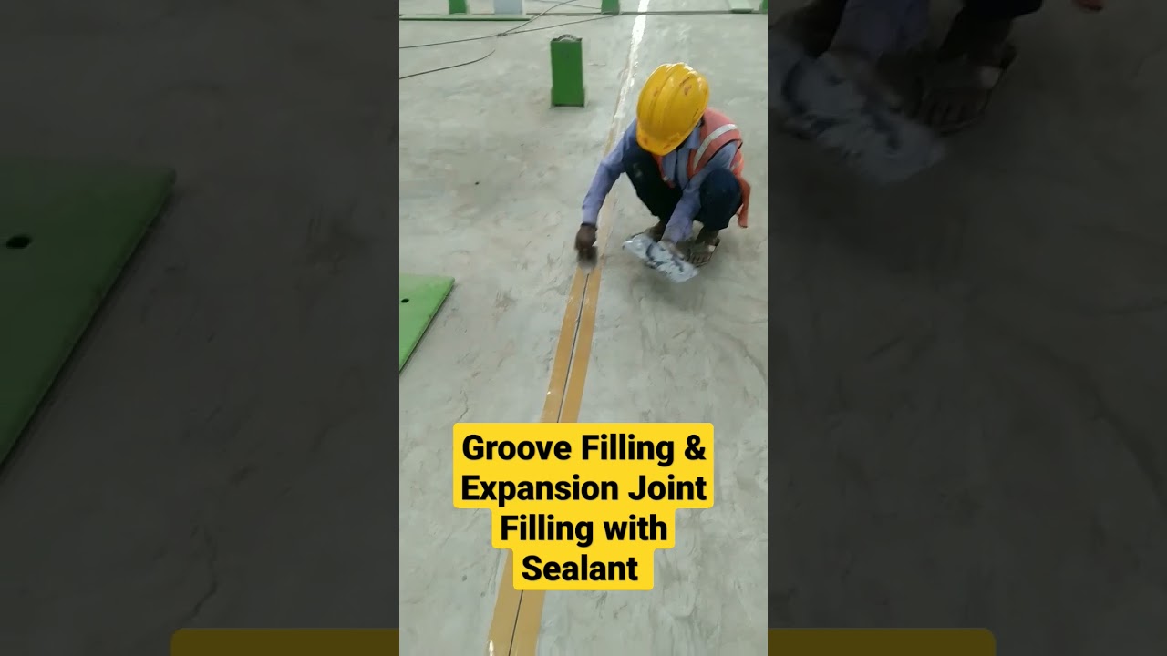 Groove Filling and Expansion Joint Filling with Sealant | Straight Civil | Trimix Flooring | VDF