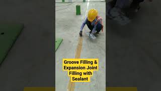 Groove Filling and Expansion Joint Filling with Sealant | Straight Civil | Trimix Flooring | VDF