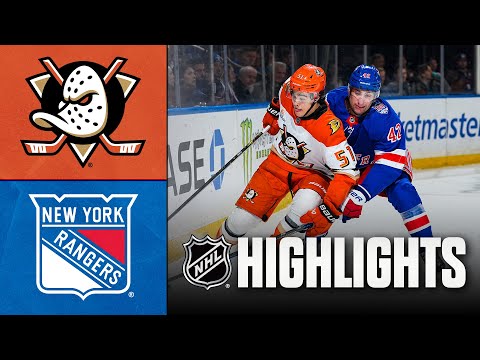 Ducks vs. Rangers | NHL Highlights | December 15, 2025