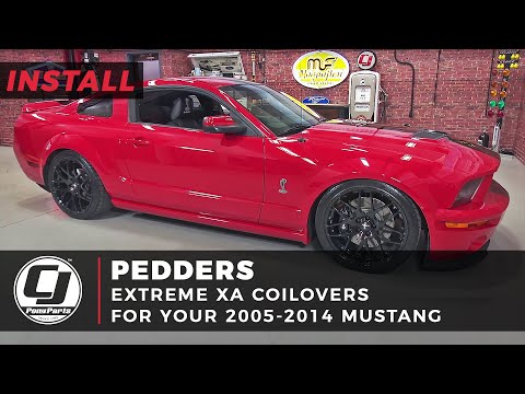Mustang Pedders Adjustable Coilover Kit eXtreme Xa 2005-2014 Installation