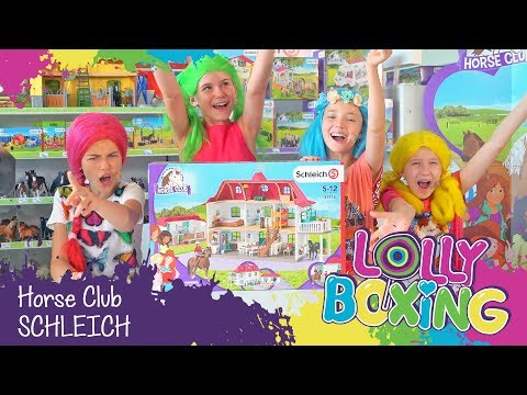 Lollyboxing 31 - Horse Club - Velký dům se stájí a karavan SCHLEICH