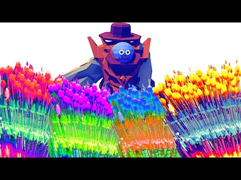 GOLEM COWBOY vs EVERY GOD - Totally Accurate Battle Simulator TABS
