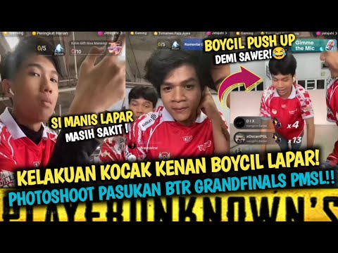 PhotoShoot Pasukan BTR RV tuk Grandfinals PMSL‼️Kelakuan Kocak Kenan Boycil Lapar!😂Pubg Mobile