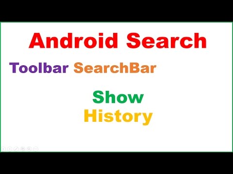 Android Search/Filter Ep.05 : Material ToolBar SearchBar - Show History