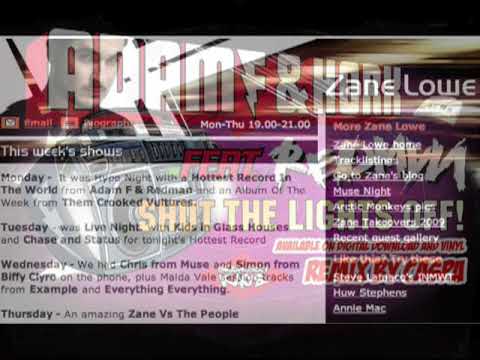 "SHUT THE LIGHTS OFF" Hottest record in the world- ADAM F & HORX FT REDMAN- Caspa & Trolley remix