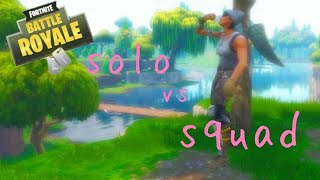 solo vs squad  win