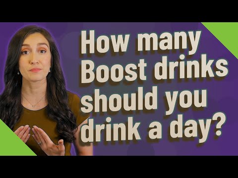How many Boost drinks should you drink a day?