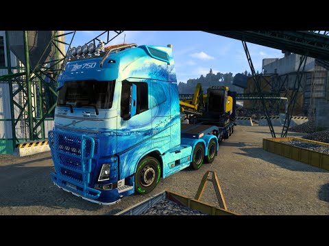 Volvo FH 16 6x4 750 Kristiansand (N) - Hanover (D) 800 km ETS2