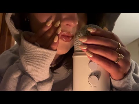ASMR | the clickiest mouth sounds + visuals (close hand movements)