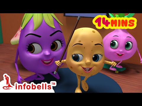 Veeri Veeri Gummadi Pandu and much more | Telugu Rhymes for Children | Infobells