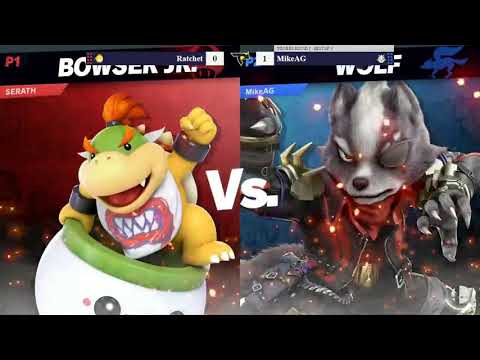 Tap Jump 5 Winners Semi-Finals - Ratchet (Zero Suit Samus/Bowser Jr) vs MikeAG (Wolf)