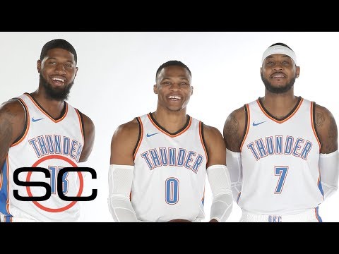 Thunder ready to debut with Paul George, Carmelo Anthony and Russell Wesbtook | SportsCenter | ESPN