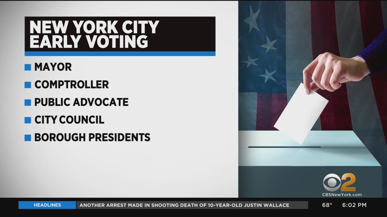 Early Voting Begins In NYC On Saturday