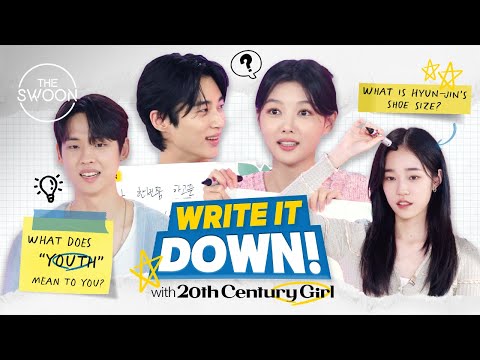 Cast of 20th Century Girl battle it out to see who knows their movie best | Write It Down! [ENG SUB]