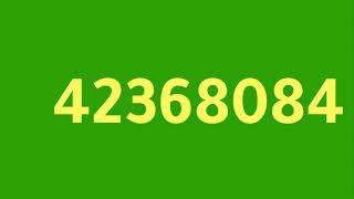 Numbers 42000000 to 43000000