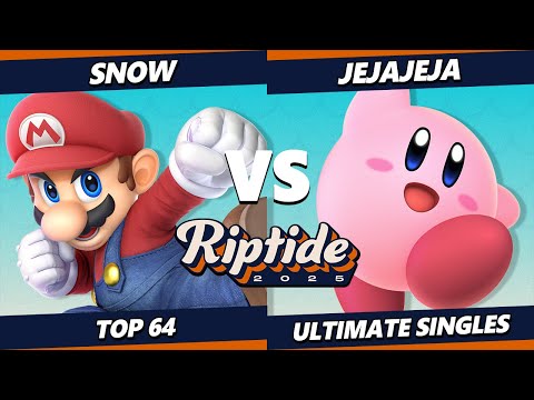 Riptide 2025 - snow (Mario, Pyra Mythra, Captain Falcon) Vs. JeJaJeJa (Kirby) Smash Ultimate - SSBU