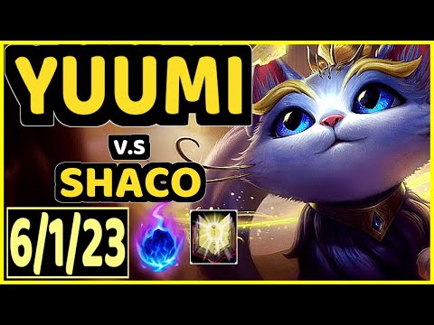 SHADY (YUUMI) vs SHACO - 6/1/23 KDA BOTTOM SUPPORT CHALLENGER GAMEPLAY - NA