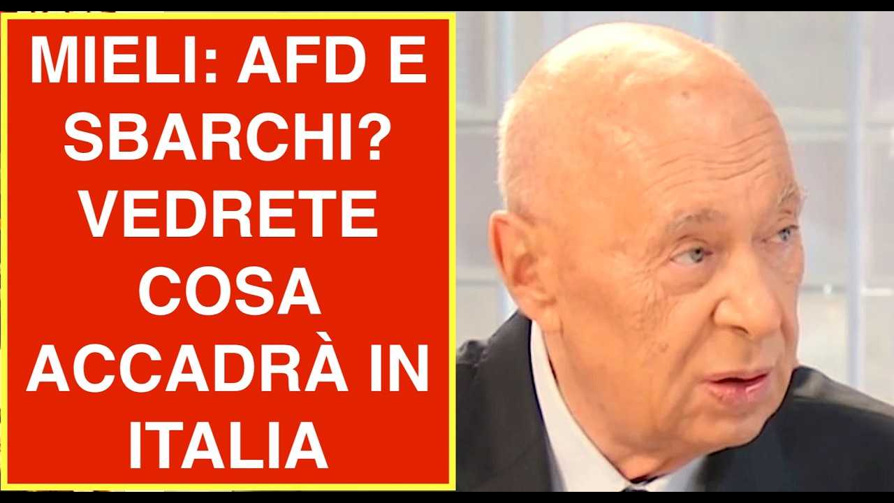 MIELI: AFD E SBARCHI? VEDRETE COSA ACCADRÀ IN ITALIA