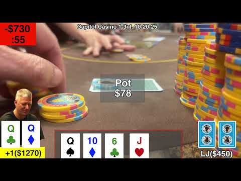 Big Flops And Hanging On?   poker vlog 272