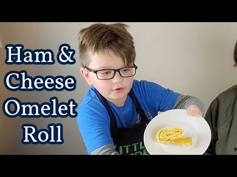 Ham and Cheese Omelet Roll