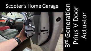 How To Replace a 2014 Prius V Front Door Actuator