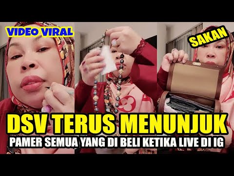 DATO SERI VIDA TERUS MENUNJUK : Pamer Semua Benda Ketika Shopping Semasa Live di IGnya Malam tadi